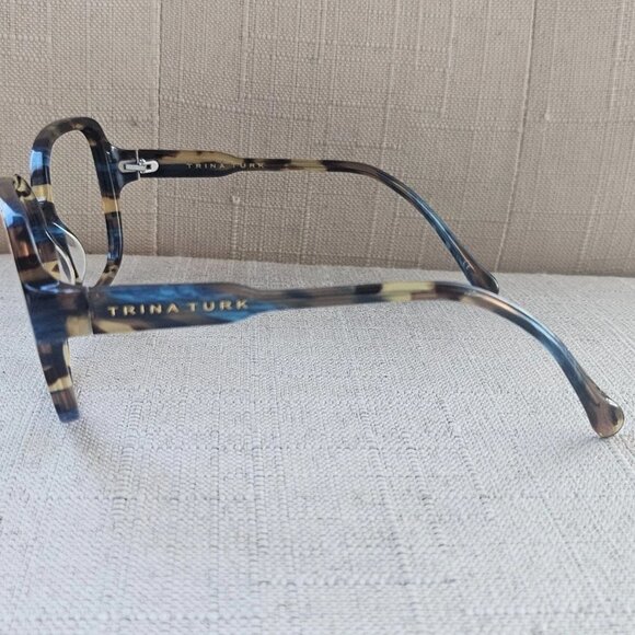 Trina Turk Ladies Eyeglasses Sunglasses Frame BLUE STRIPE KIAMA Glasses Eyewear - Picture 5 of 12